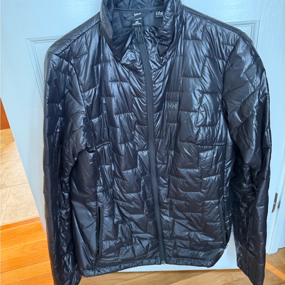 Helly Hansen Black Puffer Jacket-Large